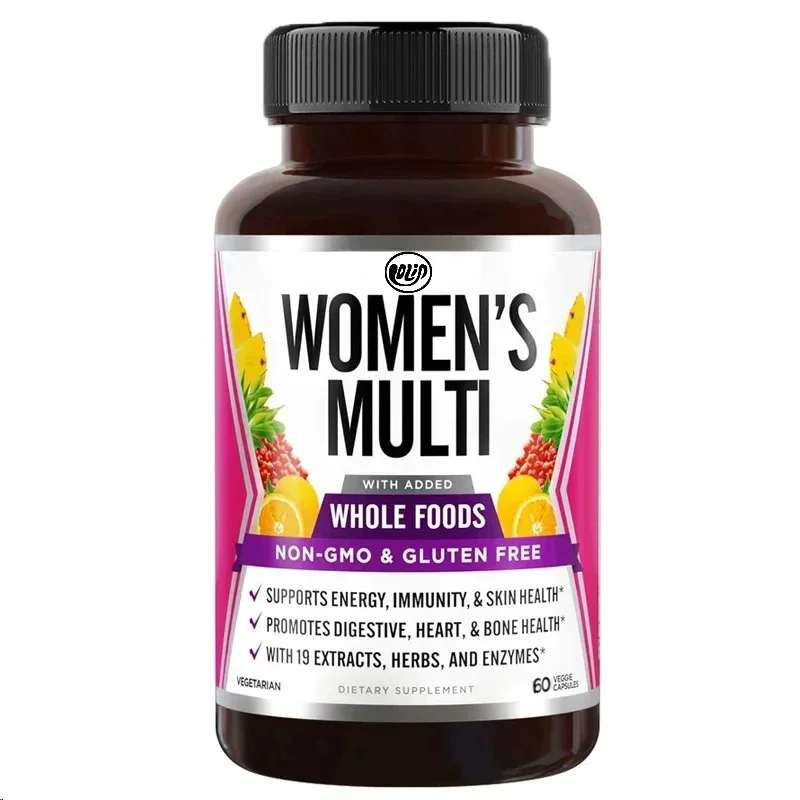 Women's Complex Vitamin 22 Essential Nutrients, Fruits And Vegetables Enhance Energy, Immunity, And Heart 60 Capsules
Women's Complex Vitamin 22 Essential Nutrients, Fruits And Vegetables Enhance Energy, Immunity, And Heart 60 Capsules