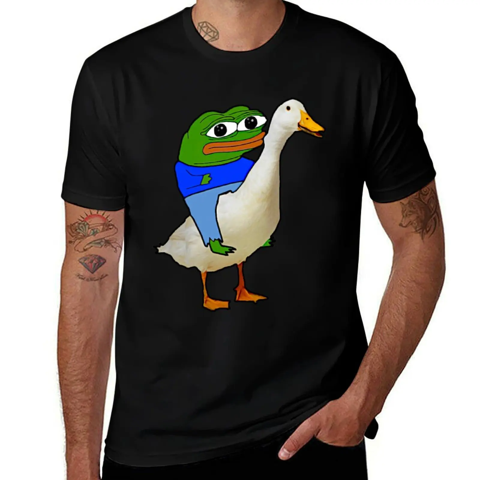 Rare Pepe On A Goose T-Shirt sports fans oversize t-shirts man mens graphic t-shirts hip hop
Rare Pepe On A Goose T-Shirt sports fans oversize t-shirts man mens graphic t-shirts hip hop