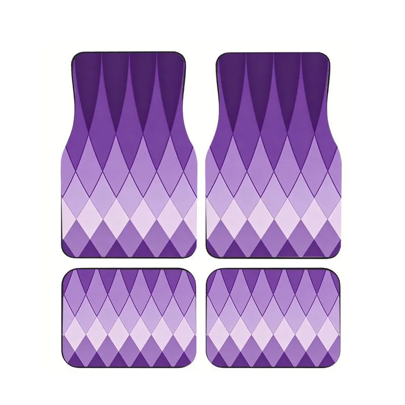 Purple Argyle Pattern Car Floor Mats 4pcs Sweet Girly Style Universal Non-slip Auto Foot Mats Wear-resistant Interior Carpet
Purple Argyle Pattern Car Floor Mats 4pcs Sweet Girly Style Universal Non-slip Auto Foot Mats Wear-resistant Interior Carpet