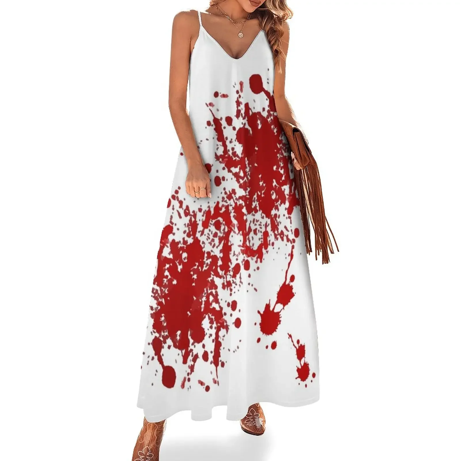 Bloody Good Fake Blood Sleeveless Dress sensual sexy dress for women evening dresses ladies Dress
Bloody Good Fake Blood Sleeveless Dress sensual sexy dress for women evening dresses ladies Dress