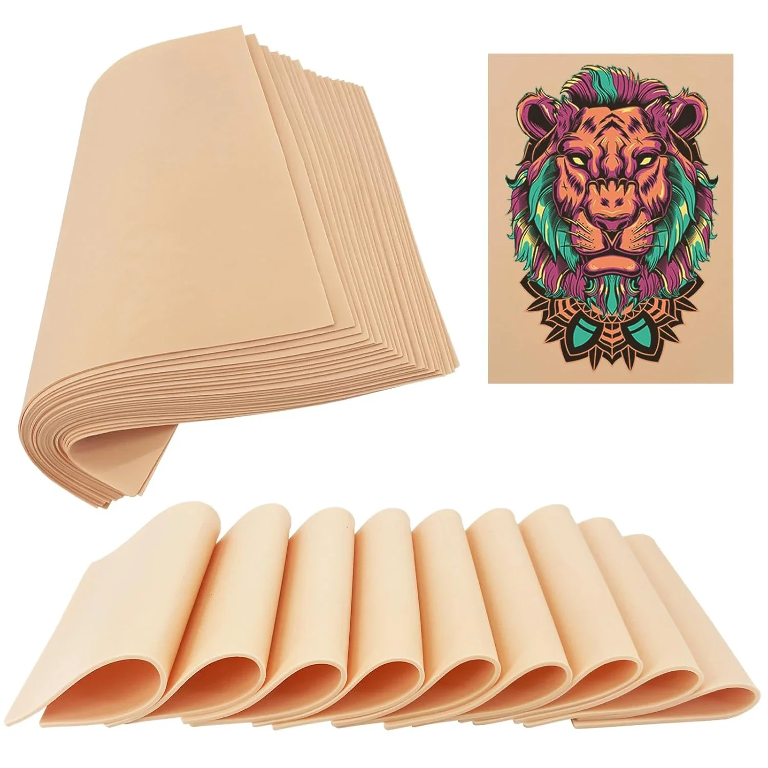 Fake Skin for Tattoo Practice, 8"x6" ReelSkin Sheets, Realistic Reusable Tattoo Practice Skin for Beginners to Master Lines
Fake Skin for Tattoo Practice, 8"x6" ReelSkin Sheets, Realistic Reusable Tattoo Practice Skin for Beginners to Master Lines
