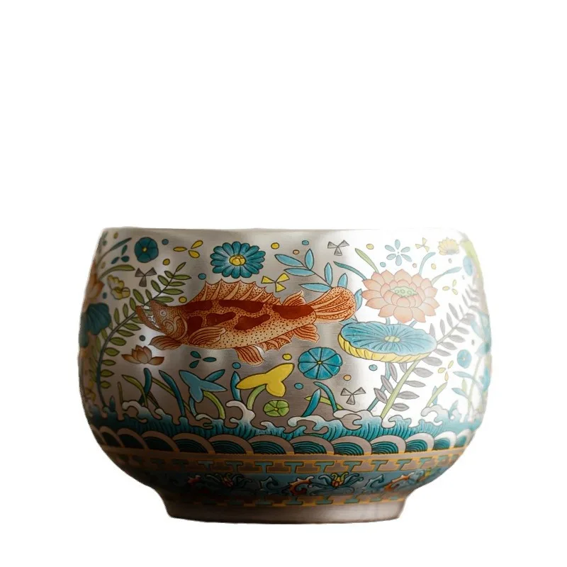 Master Cup Teacup Ceramic Silver Plated Teacup Enamel Color Large Capacity Tea Bowl Single Cup Tea Cup
Master Cup Teacup Ceramic Silver Plated Teacup Enamel Color Large Capacity Tea Bowl Single Cup Tea Cup