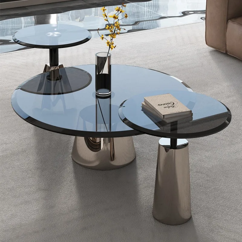 Tempered glass coffee table light luxury design sense small apartment high sense simple modern round small coffee table
Tempered glass coffee table light luxury design sense small apartment high sense simple modern round small coffee table