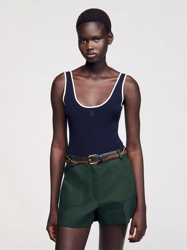 Летний новый женский облегающий трикотажный комбинезон MaSande с цветными вставками, топ и брюки с высокой талией, эксклюзивно онлайн, с вышивкой...
Летний новый женский облегающий трикотажный комбинезон MaSande с цветными вставками, топ и брюки с высокой талией, эксклюзивно онлайн, с вышивкой...