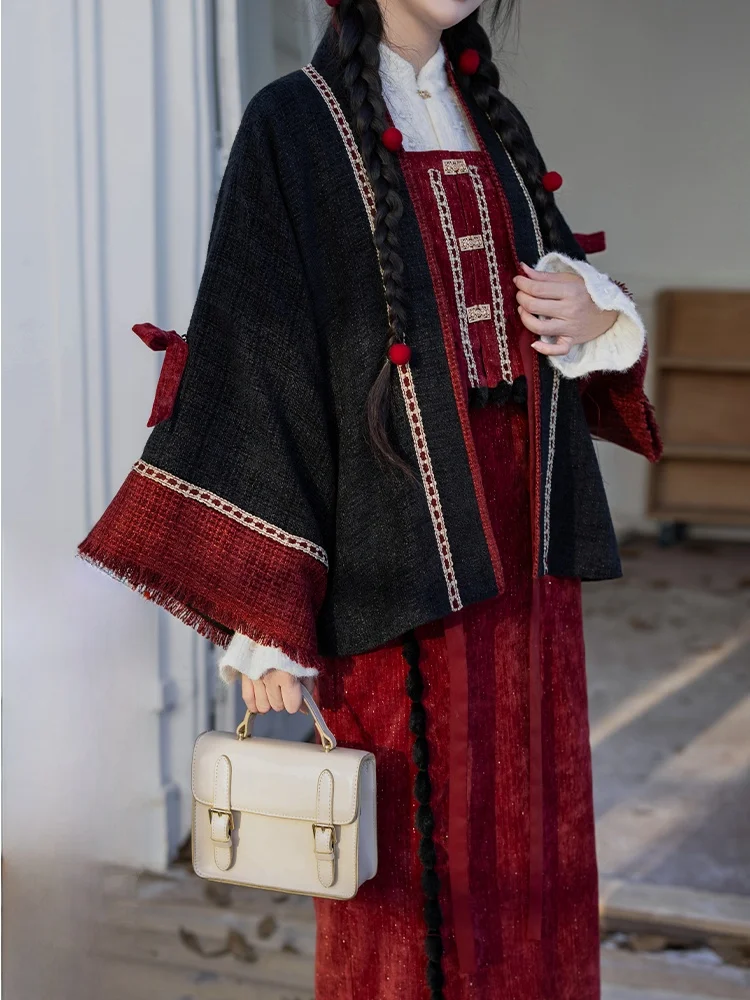 Оригинальная юбка Hanfu Revamped Bisai, открытый кардиган, осенне-зимний кружевной базовый слой, миллионный размах, Sle Night Song Dr
Оригинальная юбка Hanfu Revamped Bisai, открытый кардиган, осенне-зимний кружевной базовый слой, миллионный размах, Sle Night Song Dr