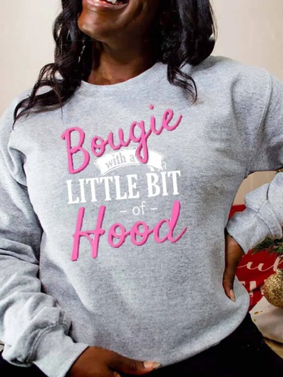 LW Letter Print Sweatshirt O Neck Sweat Casual Long Sleeve Stretch Daily Women Top Fleece Trendy Sweater
LW Letter Print Sweatshirt O Neck Sweat Casual Long Sleeve Stretch Daily Women Top Fleece Trendy Sweater