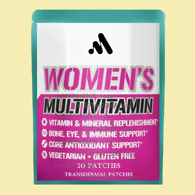 30 Patches Womens Multivitamin Transdermal Patches with Itamin C & D, Iron, Zinc, Antioxidants & Bioflavonoids, Immune Support
30 Patches Womens Multivitamin Transdermal Patches with Itamin C & D, Iron, Zinc, Antioxidants & Bioflavonoids, Immune Support