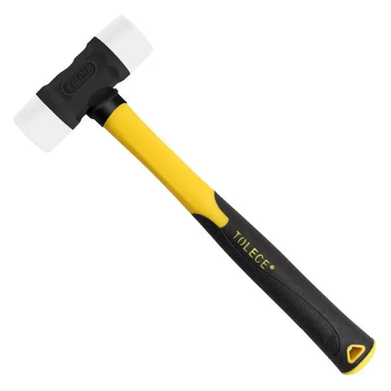 Tuolishi Solid Rubber Hammer Plastic Nylon Head Non elastic Rubber Hammer Floor Tile Installation Hammer
Tuolishi Solid Rubber Hammer Plastic Nylon Head Non elastic Rubber Hammer Floor Tile Installation Hammer