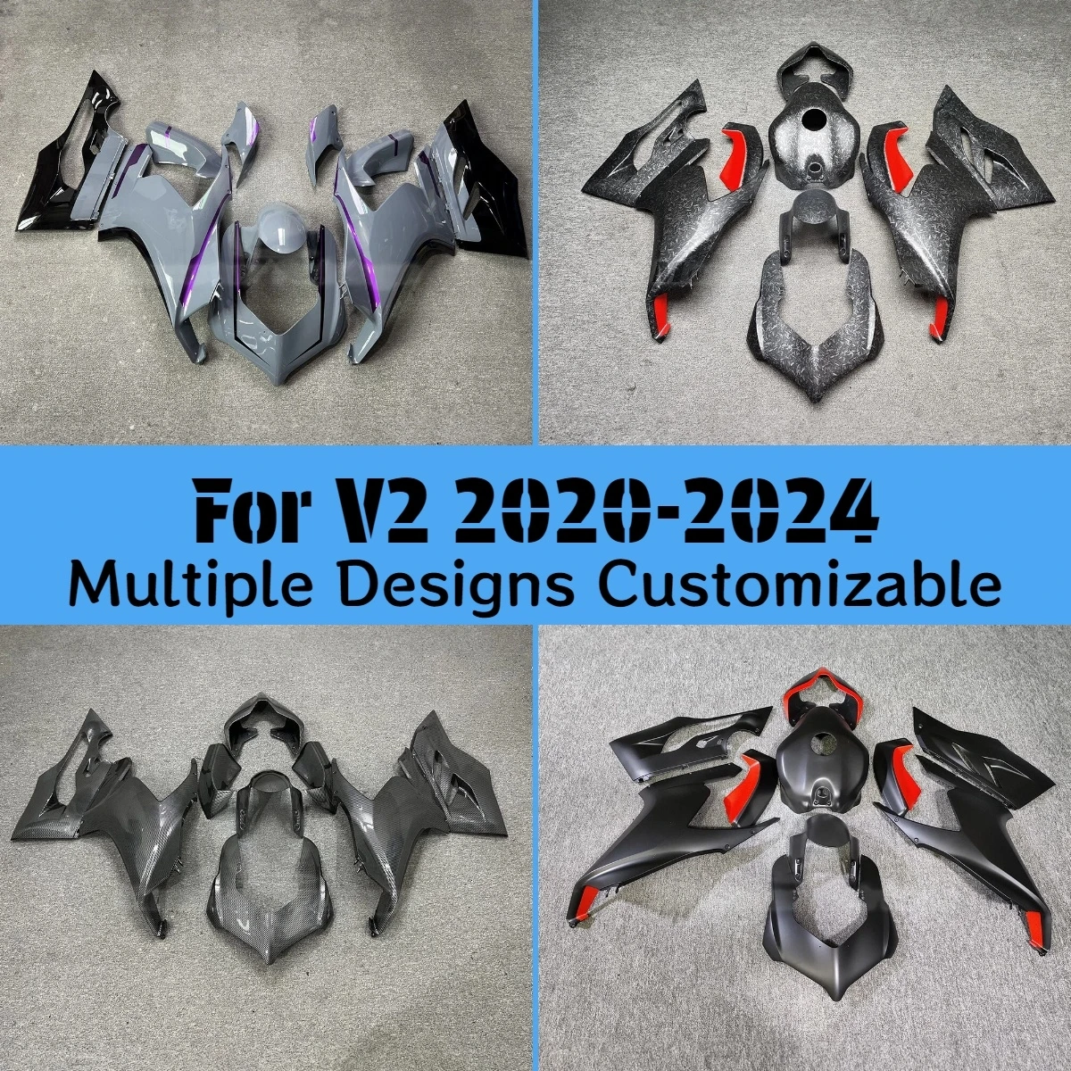 For DUCATI V2 2020 2021 2022 2023 2024 Fairing Kit V2 20 21 22 23 24 Motorcycle Fairings ABS Injection Carbon Fibre
For DUCATI V2 2020 2021 2022 2023 2024 Fairing Kit V2 20 21 22 23 24 Motorcycle Fairings ABS Injection Carbon Fibre