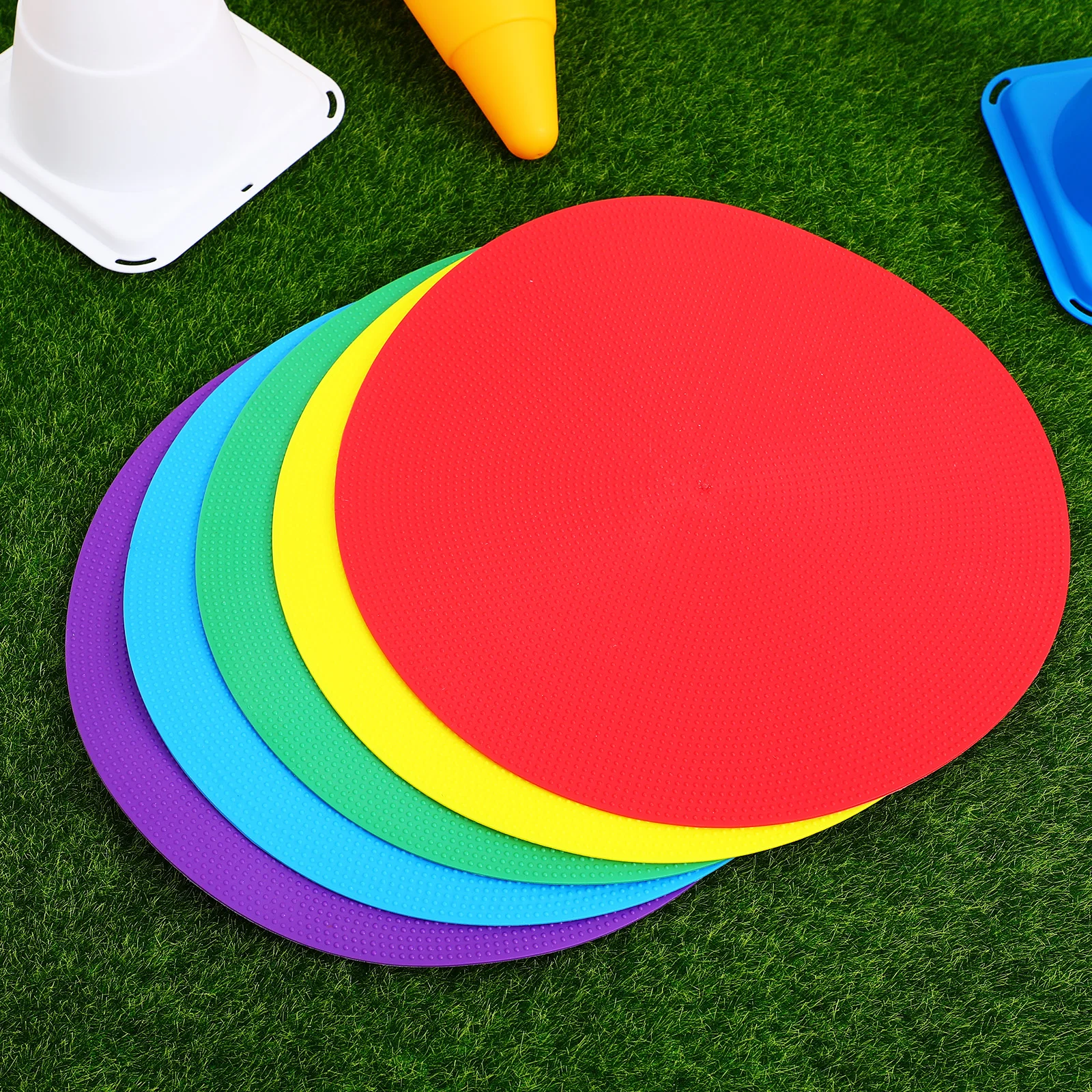 10 Pcs Soccer Training Markers Colorful Circular Discs Football Practice Sports Equipment Round Dots Plastic Material
10 Pcs Soccer Training Markers Colorful Circular Discs Football Practice Sports Equipment Round Dots Plastic Material