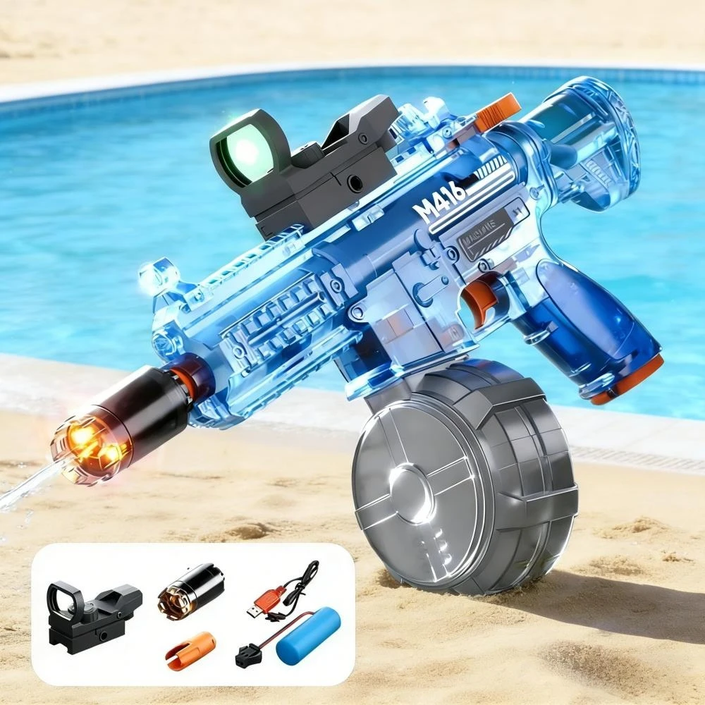Large Capacity Full Auto Electric Water Gun High Pressure Shooting Toy for Beach and Pool Water Battles Perfect Gift for Kids
Large Capacity Full Auto Electric Water Gun High Pressure Shooting Toy for Beach and Pool Water Battles Perfect Gift for Kids