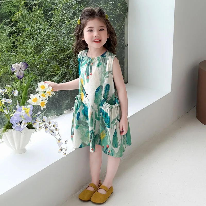 Girls' Summer Dress2026New stylish children's princess dress, baby girl's summer sleeveless tank dress
Girls' Summer Dress2026New stylish children's princess dress, baby girl's summer sleeveless tank dress