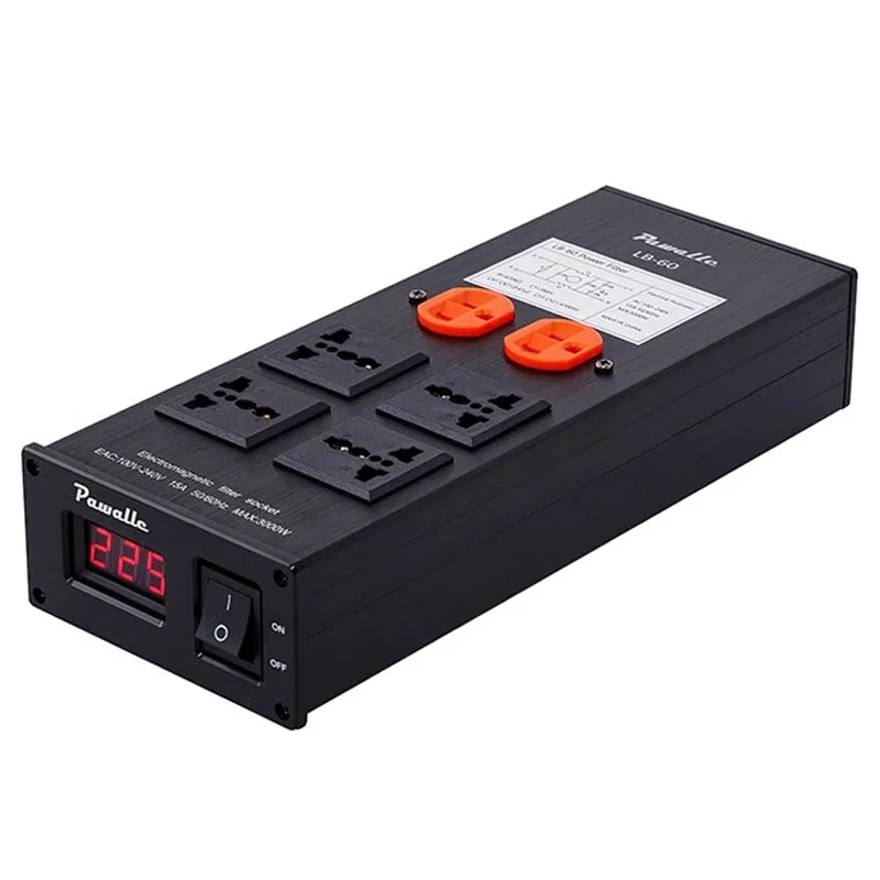 AIYIMA SMSL Pawalle LB60 European Standard Power Filter 3000W Surge Proof Socket Power Purifier Voltage Display Audio Filter
AIYIMA SMSL Pawalle LB60 European Standard Power Filter 3000W Surge Proof Socket Power Purifier Voltage Display Audio Filter