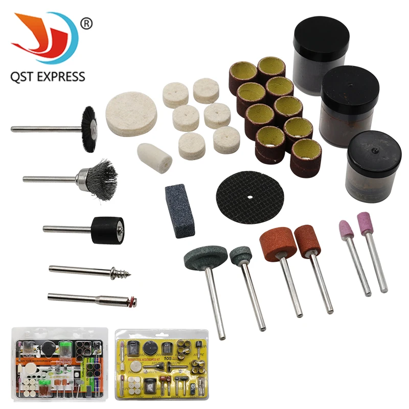 105 шт. аксессуары для роторного инструмента, хвостовик 3 мм, Набор насадок для шлифовки, полировки, резки, гравировки для мини-дрели Dremel
105 шт. аксессуары для роторного инструмента, хвостовик 3 мм, Набор насадок для шлифовки, полировки, резки, гравировки для мини-дрели Dremel