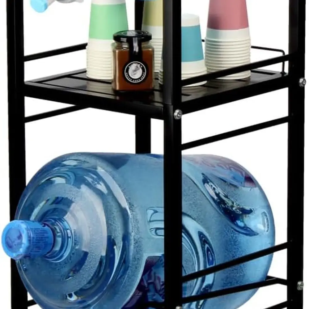 4-Tier Black Heavy-Duty Water Dispenser Rack with Spigot for 3-Bottle Storage at Home, Kitchen, Office
4-Tier Black Heavy-Duty Water Dispenser Rack with Spigot for 3-Bottle Storage at Home, Kitchen, Office