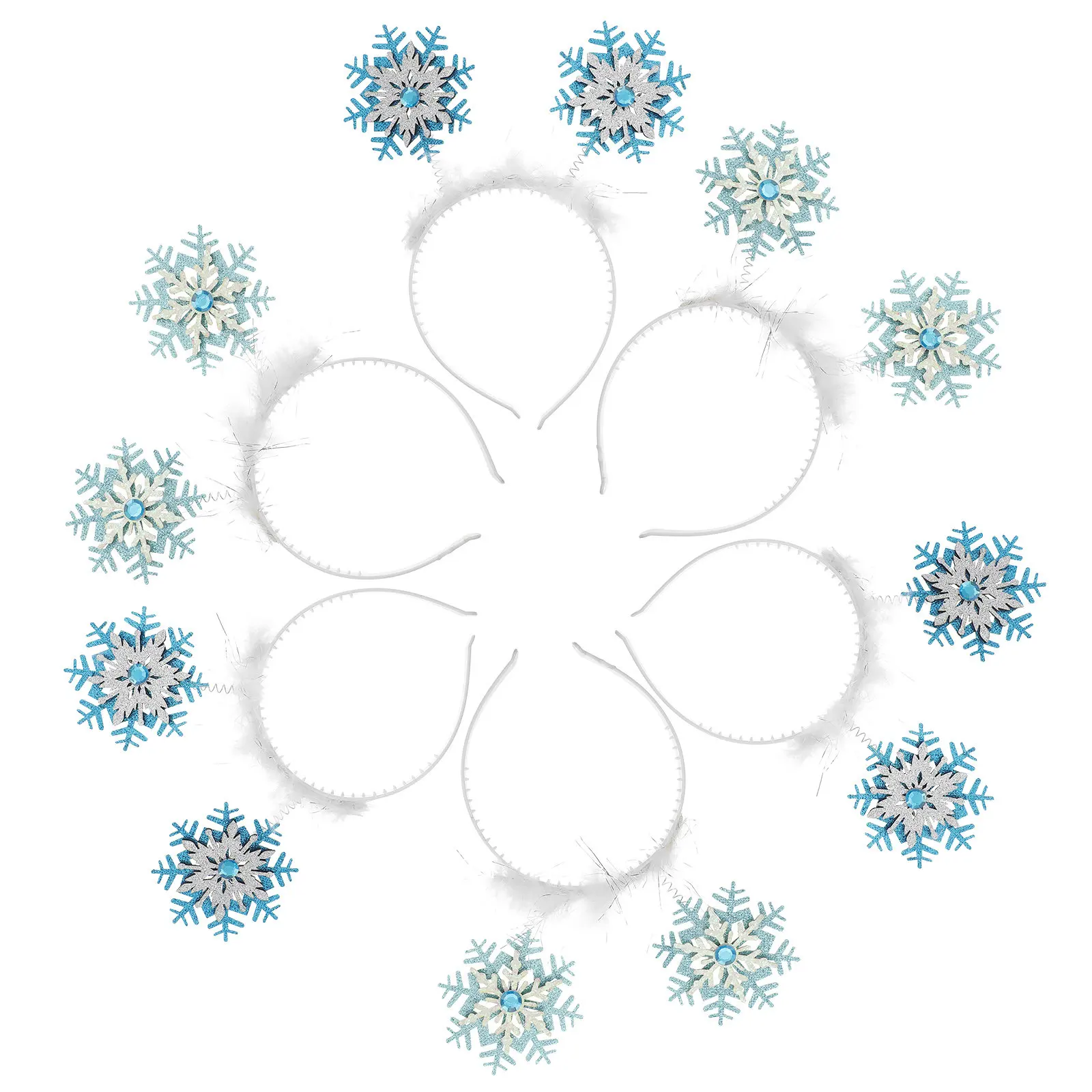 6Pcs Glitter Powder Snowflake Hairband Exquisite Craftsmanship Festival Party Hair Accessory Xmas Decoration Xmas Headdress
6Pcs Glitter Powder Snowflake Hairband Exquisite Craftsmanship Festival Party Hair Accessory Xmas Decoration Xmas Headdress