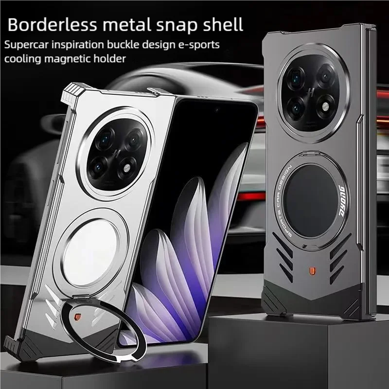 Aluminum Alloy Metal Frameless Bracket Magnetic Case For OPPO Find N5 PKH110 Case 360° Rotating Bumper For OPPO Find N5 Coque
Aluminum Alloy Metal Frameless Bracket Magnetic Case For OPPO Find N5 PKH110 Case 360° Rotating Bumper For OPPO Find N5 Coque