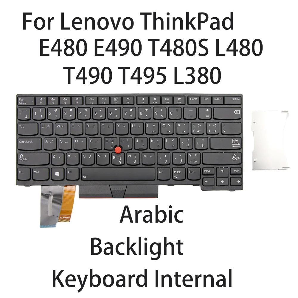 Клавиатура для ноутбука Lenovo ThinkPad E480 E490 T480S L480 T490 T495 L380 с арабской подсветкой 01YP365 01YP525 01YP445 01YP285
Клавиатура для ноутбука Lenovo ThinkPad E480 E490 T480S L480 T490 T495 L380 с арабской подсветкой 01YP365 01YP525 01YP445 01YP285