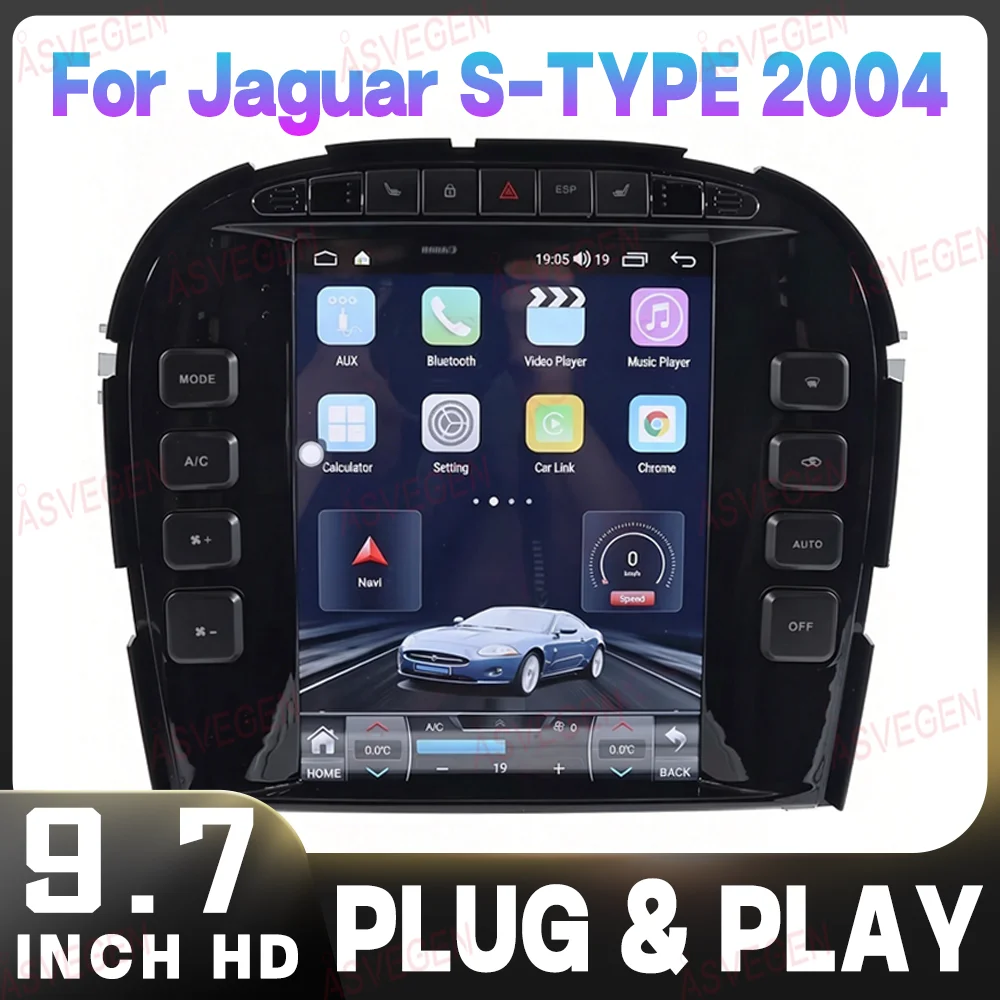 Android 16 Radio For Jaguar S-TYPE X200 2004 9.7" Vertical Screen Multimedia Player 8GB 128GB Wireless CarPlay DSP GPS 4G WiFi
Android 16 Radio For Jaguar S-TYPE X200 2004 9.7" Vertical Screen Multimedia Player 8GB 128GB Wireless CarPlay DSP GPS 4G WiFi