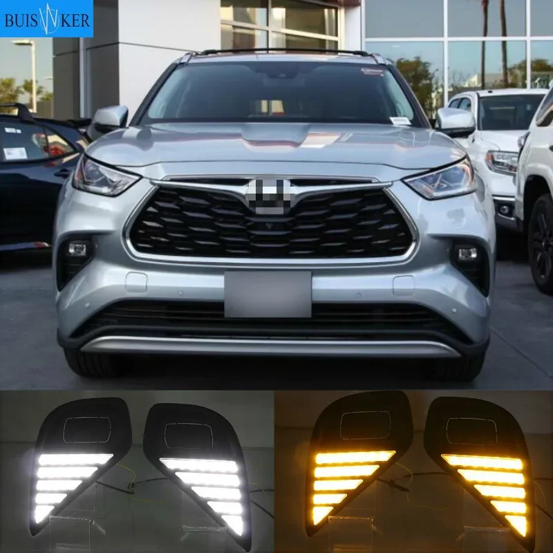 2PCS DRL For Toyota Highlander 2020 2021 Daytime Running Lights fog lamp cover headlight 12V Daylight car-styling
2PCS DRL For Toyota Highlander 2020 2021 Daytime Running Lights fog lamp cover headlight 12V Daylight car-styling