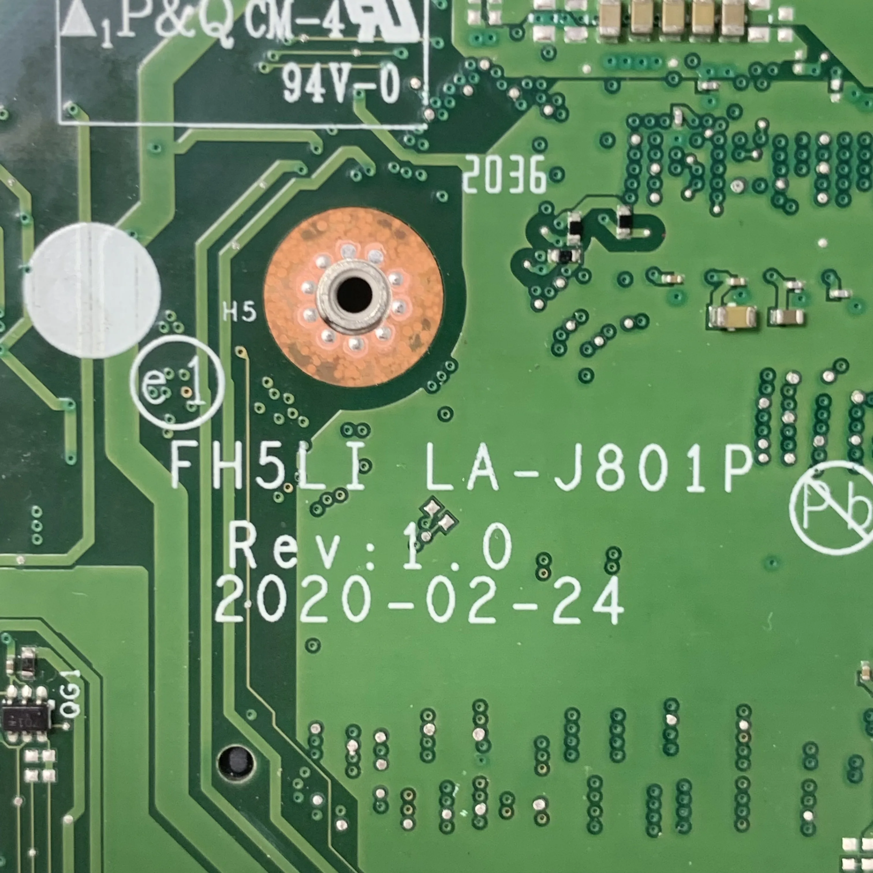 FH5LI LA-J801P NBHS511002 Mainboard For ACER Aspire A315-56 Laptop Motherboard With SRGKG i5-1035G1 CPU 100% Full Working Well
FH5LI LA-J801P NBHS511002 Mainboard For ACER Aspire A315-56 Laptop Motherboard With SRGKG i5-1035G1 CPU 100% Full Working Well