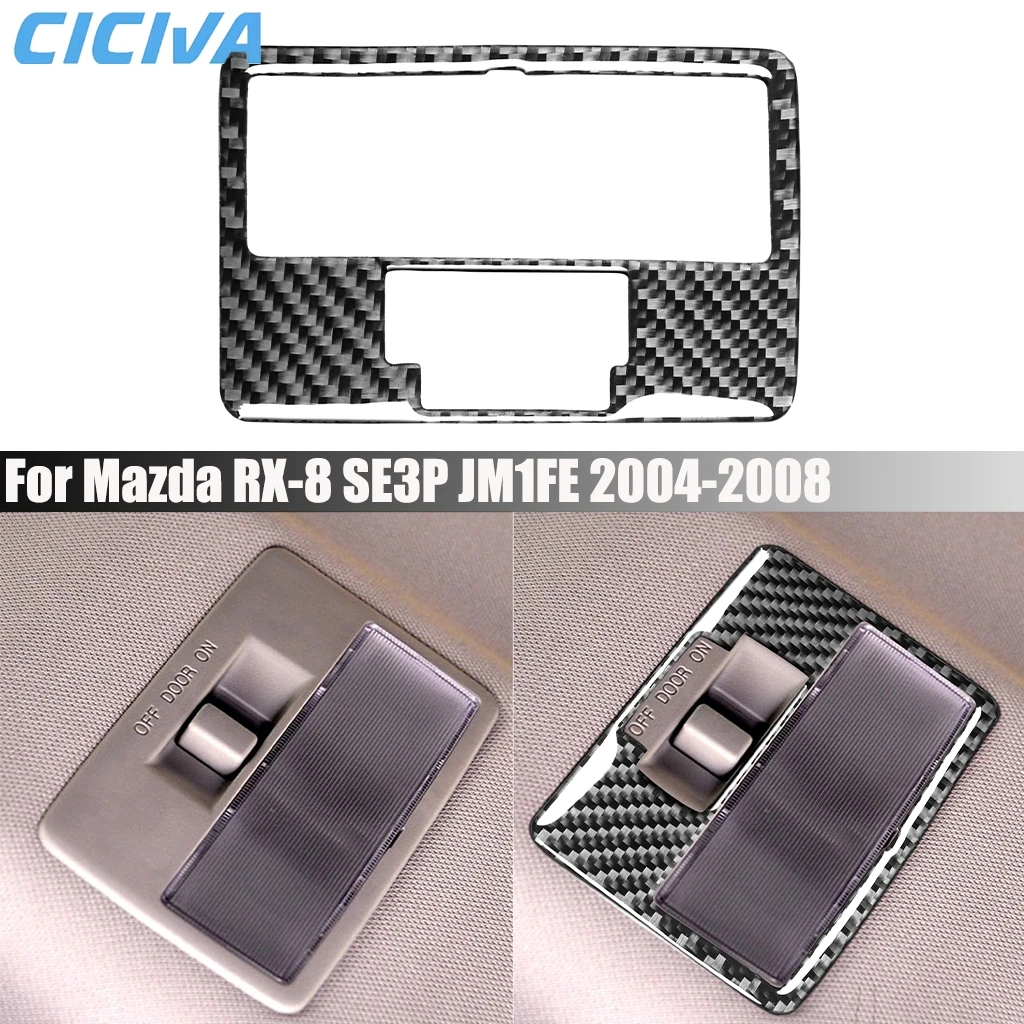 Carbon Fiber Car Accessories Rear Reading Light Panel Interior Cover Modified Trim Sticker For Mazda RX-8 SE3P JM1FE 2004-2008
Carbon Fiber Car Accessories Rear Reading Light Panel Interior Cover Modified Trim Sticker For Mazda RX-8 SE3P JM1FE 2004-2008