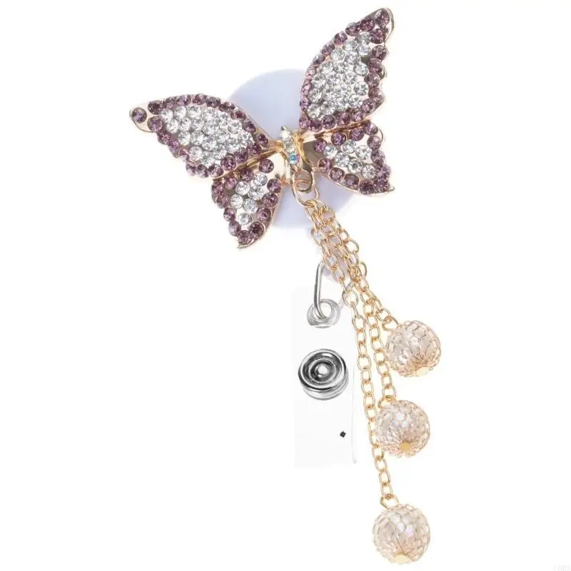 CORA Professional Rhinestones Butterfly Reel Adjustable 60cm ABS Badge Clip Holder
CORA Professional Rhinestones Butterfly Reel Adjustable 60cm ABS Badge Clip Holder