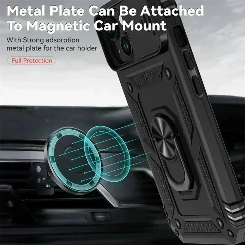 HPOD DesignedRing Stand Rotating Slide Camera Lens Military Grade Armor Case for iPhone 16 Pro Max 16 Plus 13Mini 12Mini Cover
HPOD DesignedRing Stand Rotating Slide Camera Lens Military Grade Armor Case for iPhone 16 Pro Max 16 Plus 13Mini 12Mini Cover