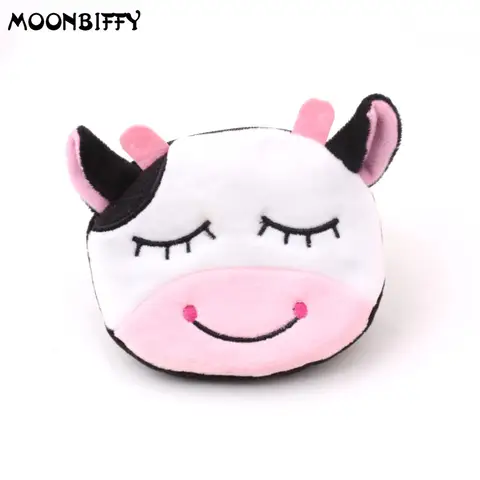 Mini Monedero de dibujos animados para mujer, Monedero de felpa suave, Panda, perro, conejo, mono, lindo, con cremallera, Monedero para niñas, bolso USB, billetera para llaves