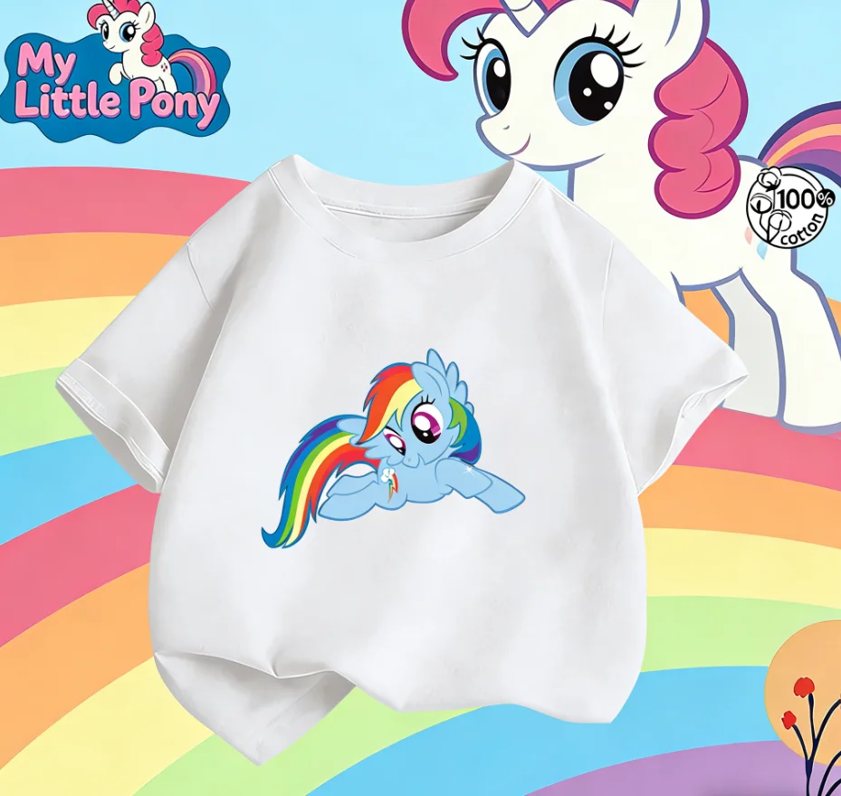 My Little Pony 2025-26, летняя детская футболка унисекс из 100% хлопка с принтом Hasbro, свободная повседневная дышащая футболка унисекс
My Little Pony 2025-26, летняя детская футболка унисекс из 100% хлопка с принтом Hasbro, свободная повседневная дышащая футболка унисекс