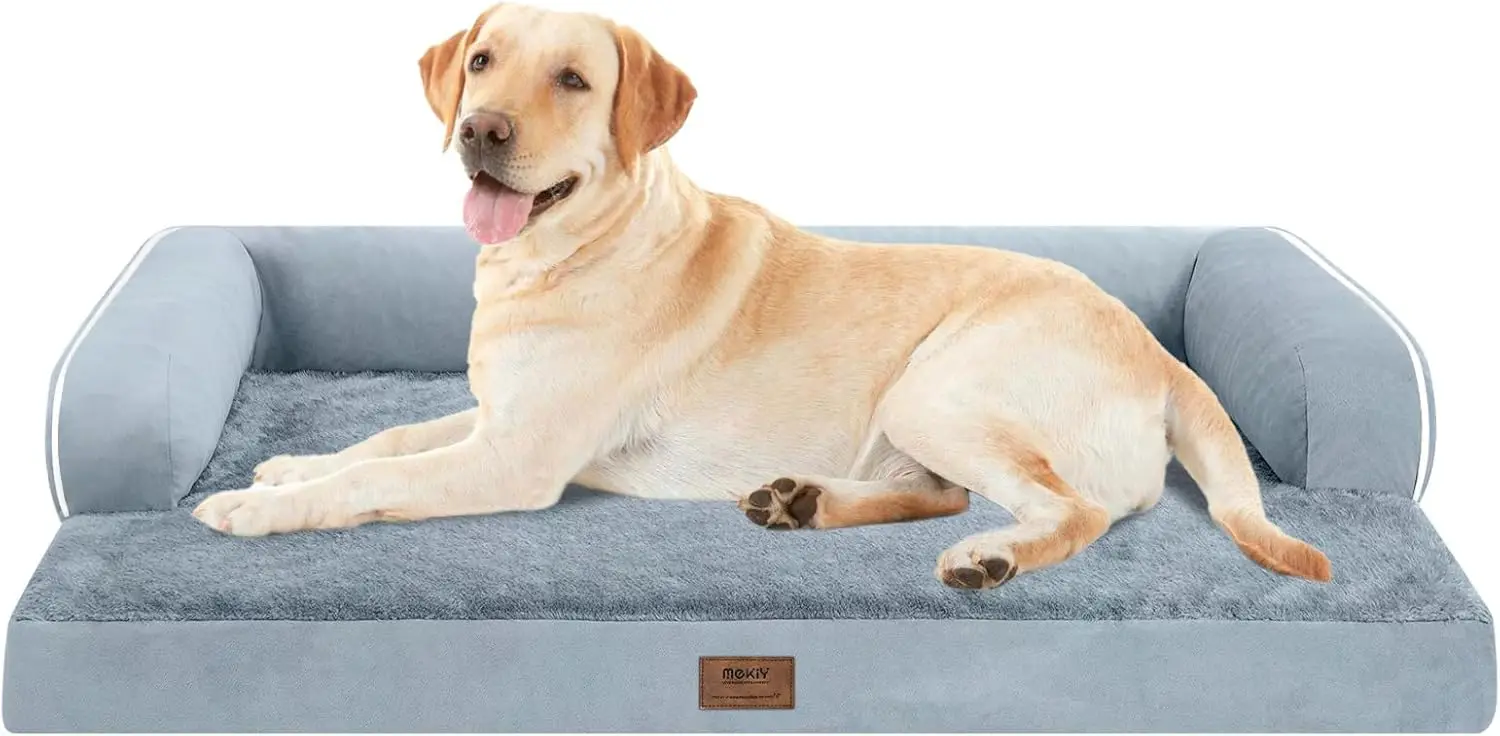 Orthopedic Large Dog Bed XXL Washable Memory Foam Bolster Couch with Waterproof Cover, Grey
Orthopedic Large Dog Bed XXL Washable Memory Foam Bolster Couch with Waterproof Cover, Grey