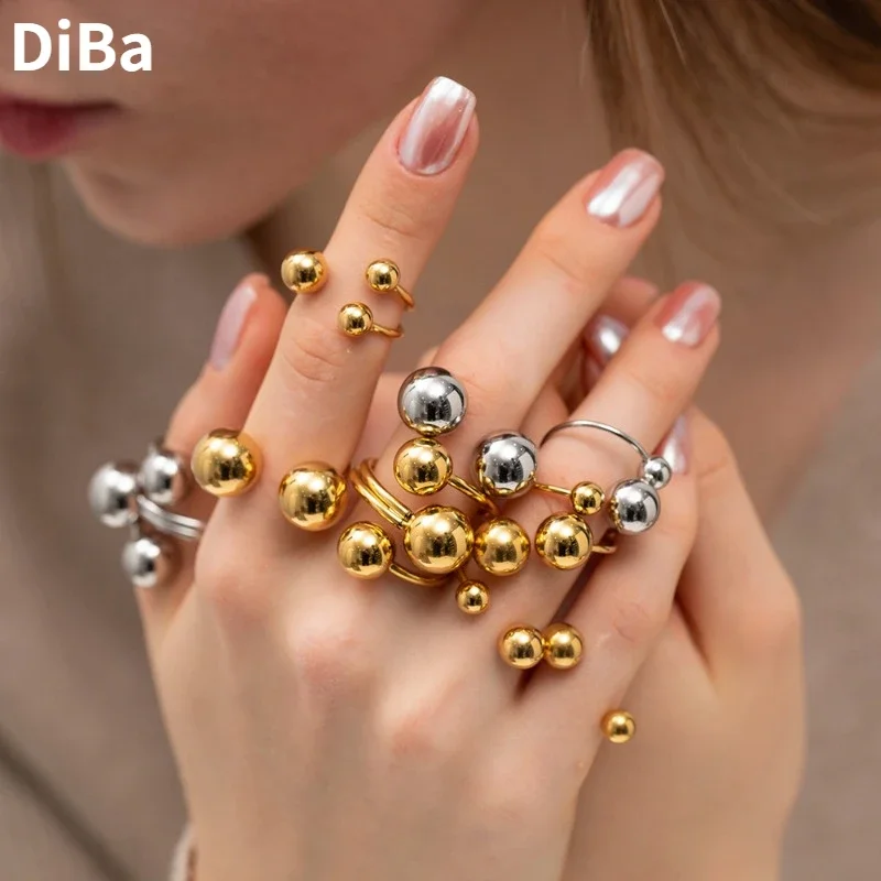 Fashion Jewelry For Women Metallic Silver Plated Gold Color Open Ball Rings Party Gift Popular Accessories Dropshipping
Fashion Jewelry For Women Metallic Silver Plated Gold Color Open Ball Rings Party Gift Popular Accessories Dropshipping