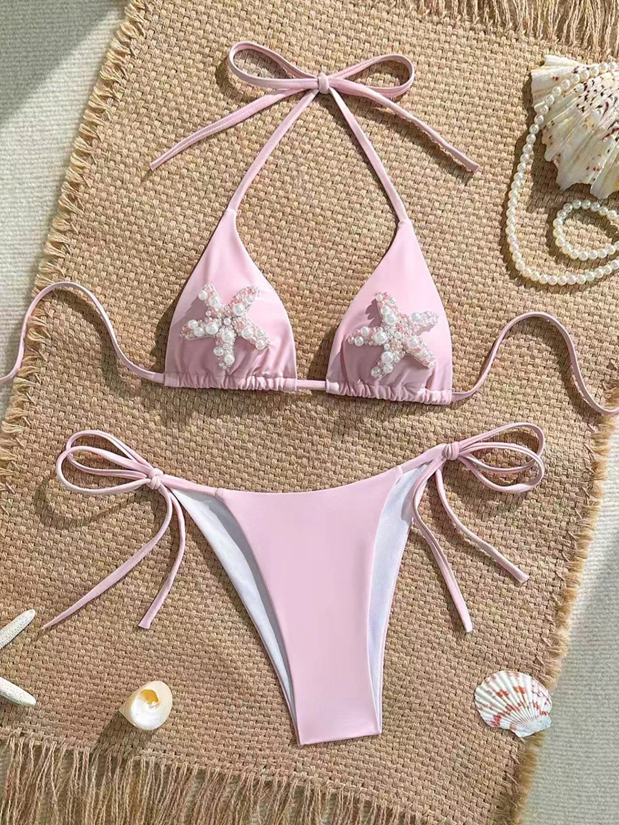 Micro Bikinis 2025 Sexy Swimsuit Women Swimwear Halter Bandage Bikini Set Brazilian Ins Biquini Bathing Suit Beachwear Female
Micro Bikinis 2025 Sexy Swimsuit Women Swimwear Halter Bandage Bikini Set Brazilian Ins Biquini Bathing Suit Beachwear Female