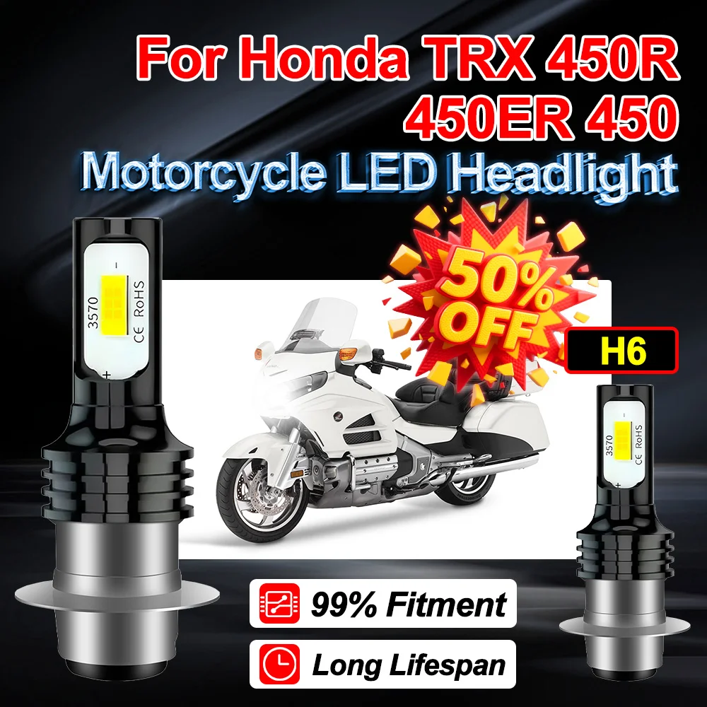 1X 2X H6 For Honda TRX 450R 450ER 450 20000LM Motorcycle LED Headlight Ampoule 150W Hi-Lo Beam Auxiliary Light Lamp Bulb 6000K
1X 2X H6 For Honda TRX 450R 450ER 450 20000LM Motorcycle LED Headlight Ampoule 150W Hi-Lo Beam Auxiliary Light Lamp Bulb 6000K