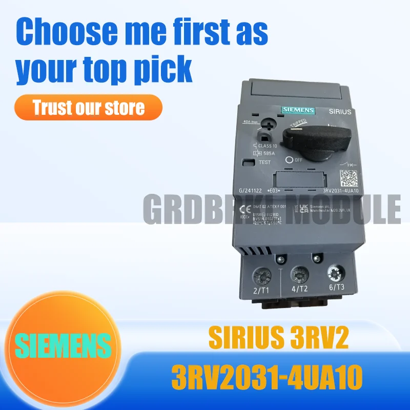 Brand New Original SIEMENS 3RV2031-4UA10 Motor Protection Circuit Breaker 32-40 A
Brand New Original SIEMENS 3RV2031-4UA10 Motor Protection Circuit Breaker 32-40 A