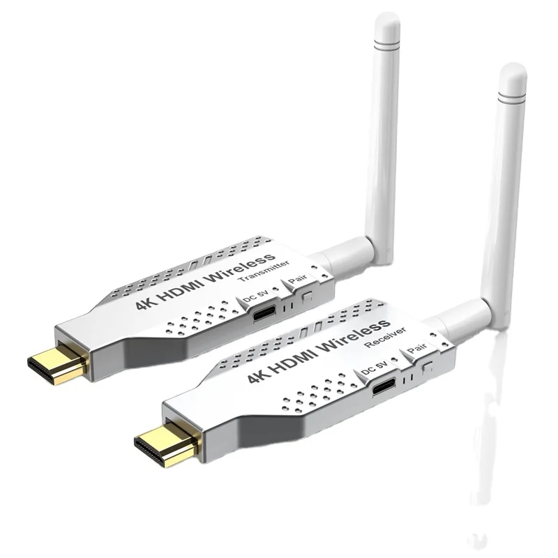 4k Wireless HDMI Male Display Adapter Audio Video Transmitter and Receiver 4k 30Hz Extender for Laptop PC DVD To TV Monitor
4k Wireless HDMI Male Display Adapter Audio Video Transmitter and Receiver 4k 30Hz Extender for Laptop PC DVD To TV Monitor
