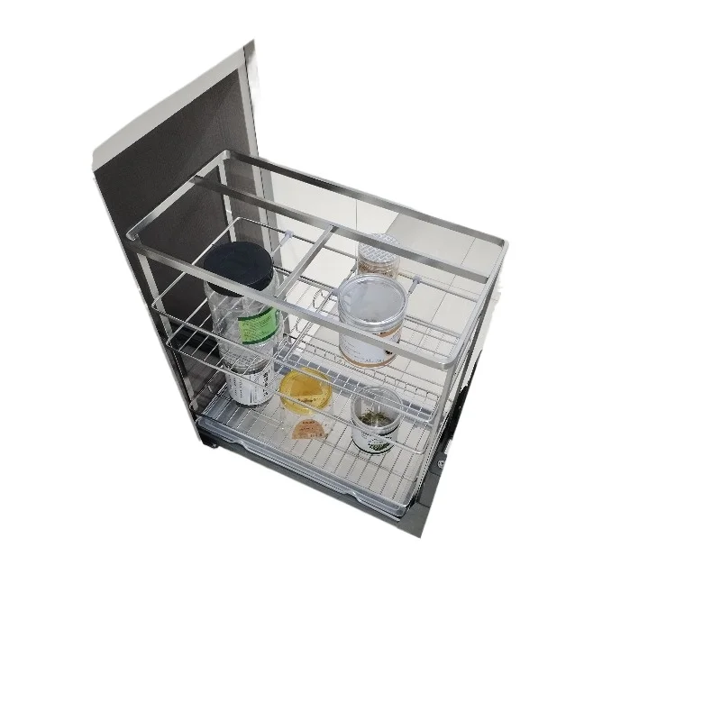 Modern Design Stainless Steel Pull-Out Kitchen Basket Drawer 300mm Cabinet Spice Rack Organizer
Modern Design Stainless Steel Pull-Out Kitchen Basket Drawer 300mm Cabinet Spice Rack Organizer