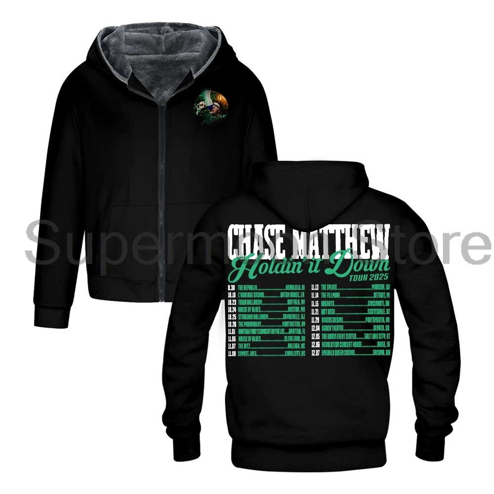 Chase Matthew Holdin' It Down Tour 2022, толстовки на молнии, уличная одежда с длинными рукавами, женская и мужская куртка, парки, зимнее пальто 
Chase Matthew Holdin' It Down Tour 2022, толстовки на молнии, уличная одежда с длинными рукавами, женская и мужская куртка, парки, зимнее пальто