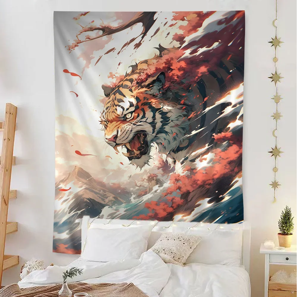 Tiger Art Print Cartoon Tapestry Home Decoration hippie bohemian decoration divination Home Decor kawaii room decor
Tiger Art Print Cartoon Tapestry Home Decoration hippie bohemian decoration divination Home Decor kawaii room decor