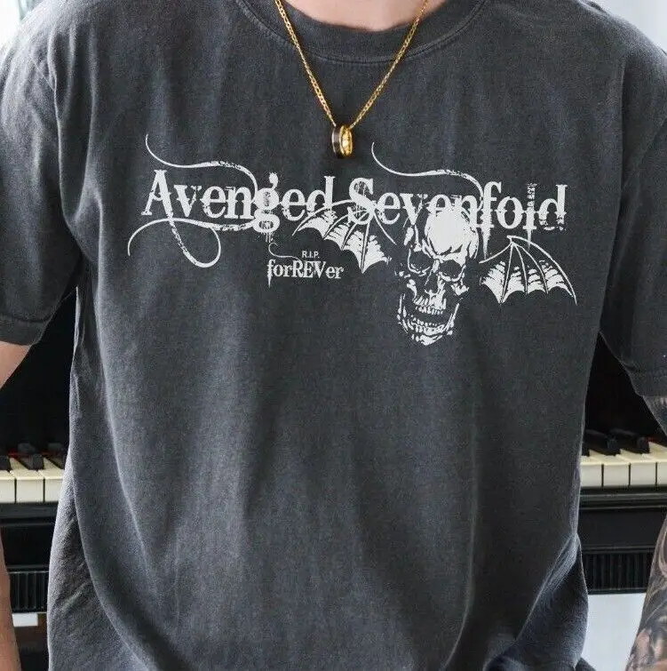 Avenged Sevenfold Jimmy Sullivan T-Shirt on Vintage Blak Comfort Colors 1717 Tee
Avenged Sevenfold Jimmy Sullivan T-Shirt on Vintage Blak Comfort Colors 1717 Tee