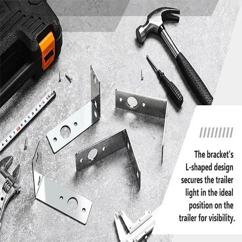 Trailer Light Mounting Bracket Tail Light Mounting Bracket 2 Pieces Metal L Shape Lamp Rack For Transport Vehicle Marine RV
Trailer Light Mounting Bracket Tail Light Mounting Bracket 2 Pieces Metal L Shape Lamp Rack For Transport Vehicle Marine RV