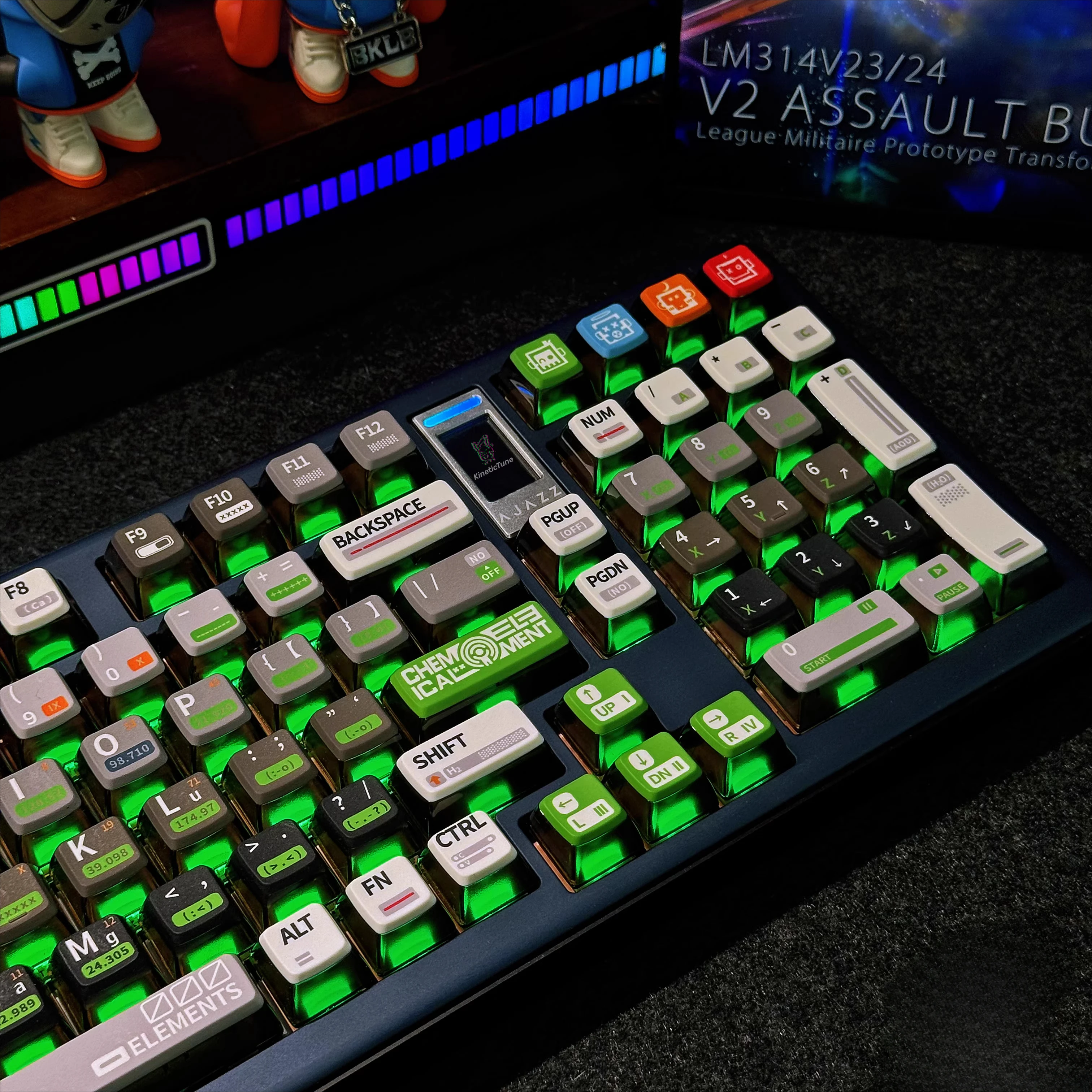 Chemical theme four-sided light transmission thermal sublimation PBT keycap table for mechanical magnetic axis custom keyboard
Chemical theme four-sided light transmission thermal sublimation PBT keycap table for mechanical magnetic axis custom keyboard