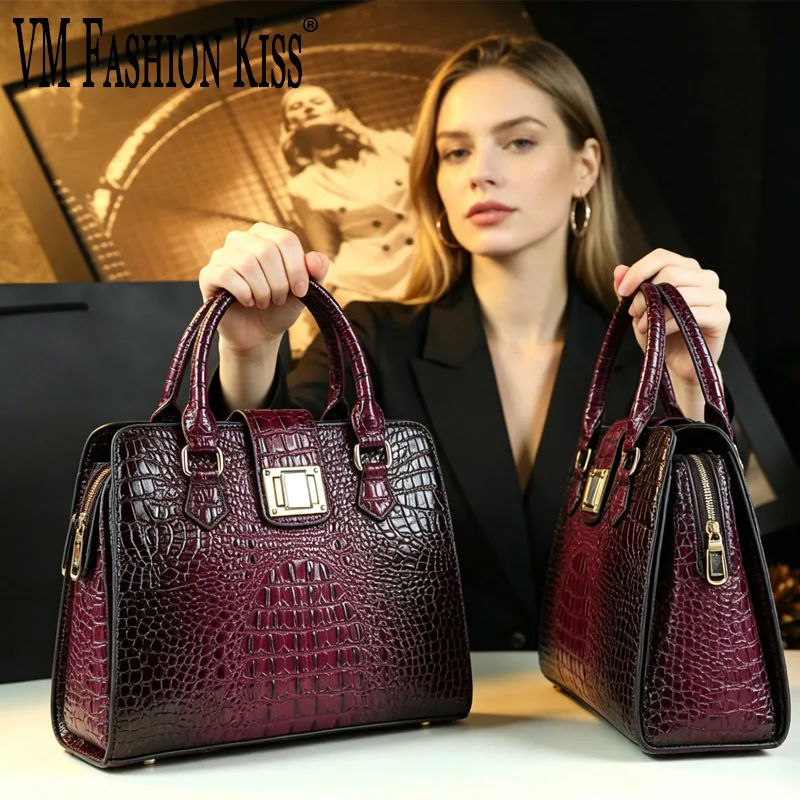 Women's Handbag Imitation Crocodile Pattern Embossed Retro Casual Design Crossbody Shoulder With Large Capacity For Daily Use
Women's Handbag Imitation Crocodile Pattern Embossed Retro Casual Design Crossbody Shoulder With Large Capacity For Daily Use