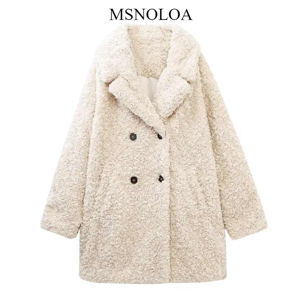 2024 Autumn New Women's Fashion Casual Thick Warm Artificial Fur Effect Suit Collar Coat
2024 Autumn New Women's Fashion Casual Thick Warm Artificial Fur Effect Suit Collar Coat