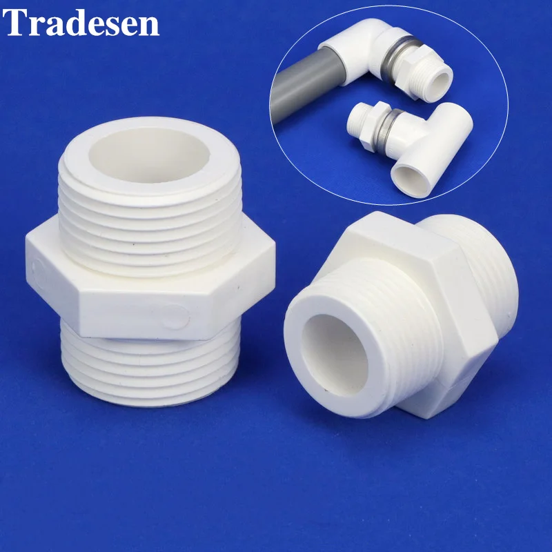 PVC White Male Thread PVC Connectors 1/2“~1“””Garden Water Tube Thread Joint Adapter Aquarium Fish Tank Pipe Connector Fittings
PVC White Male Thread PVC Connectors 1/2“~1“””Garden Water Tube Thread Joint Adapter Aquarium Fish Tank Pipe Connector Fittings
