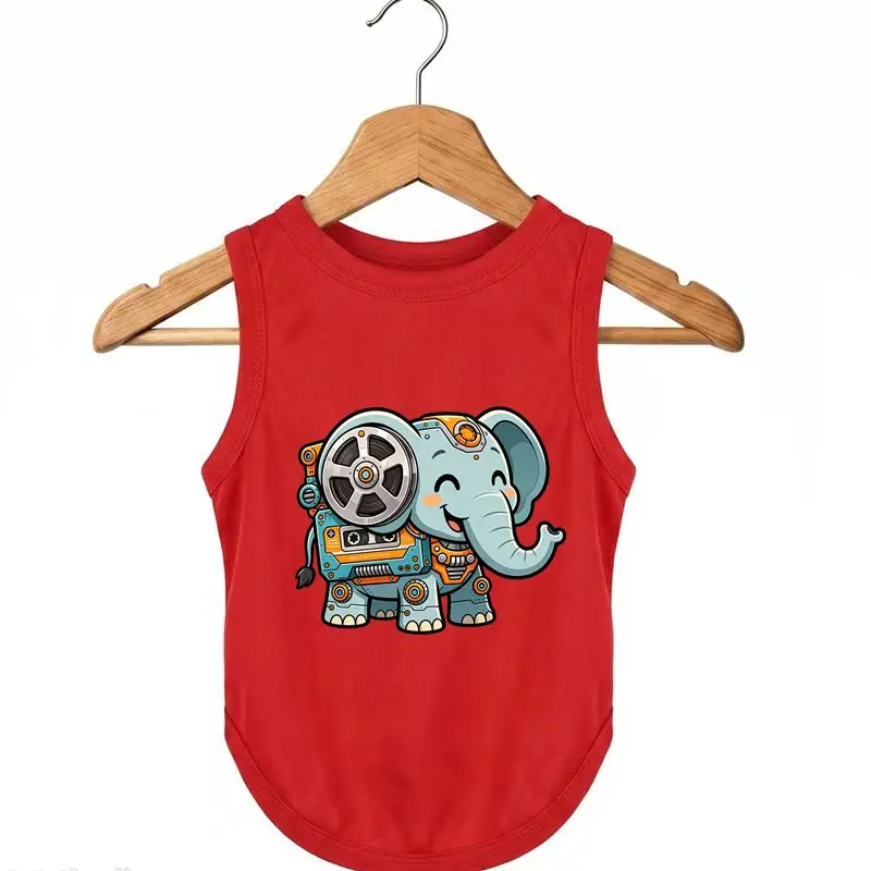 Summer Dog Vest Cute Elephant Print Breathable Cool Pet Clothes
Summer Dog Vest Cute Elephant Print Breathable Cool Pet Clothes