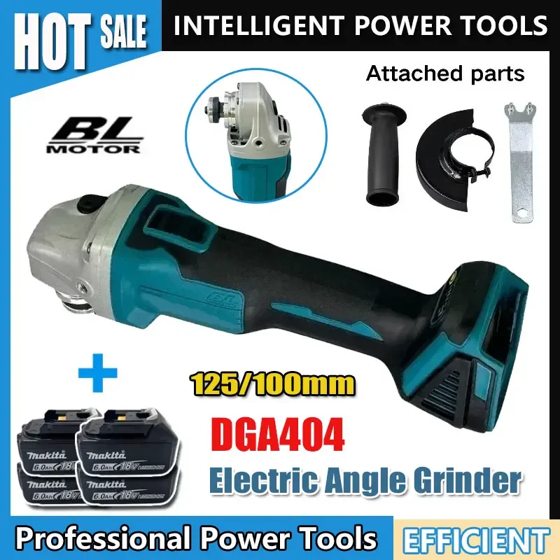For Makita 18v Battery DGA404 125/100mm Brushless Lithium Electric Angle Grinder Rechargeable Cutting Machine High Power Tools
For Makita 18v Battery DGA404 125/100mm Brushless Lithium Electric Angle Grinder Rechargeable Cutting Machine High Power Tools