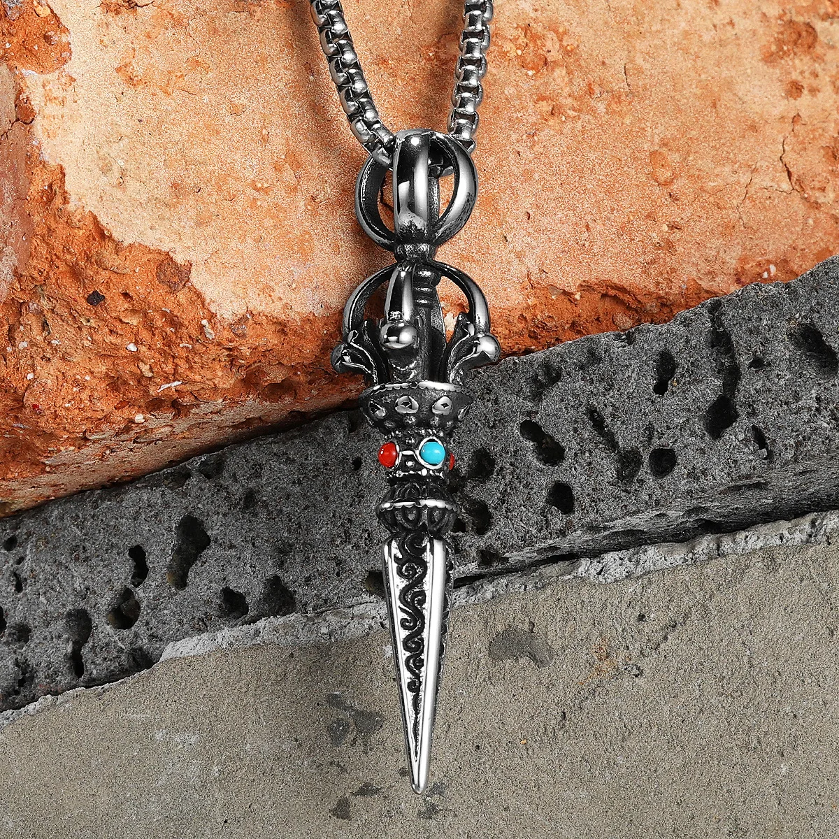 Exorcism Wand Men Necklaces With Pendant Stainless Steel Stylish Jewelry For Male Women Punk HipHop Accessories Gifts Wholesale
Exorcism Wand Men Necklaces With Pendant Stainless Steel Stylish Jewelry For Male Women Punk HipHop Accessories Gifts Wholesale