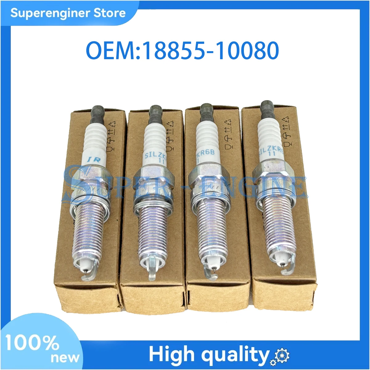 4PCS Spark Plug 18855-10080 for Hyundai Elantra Genesis Kia Borrego 18855 10080
4PCS Spark Plug 18855-10080 for Hyundai Elantra Genesis Kia Borrego 18855 10080