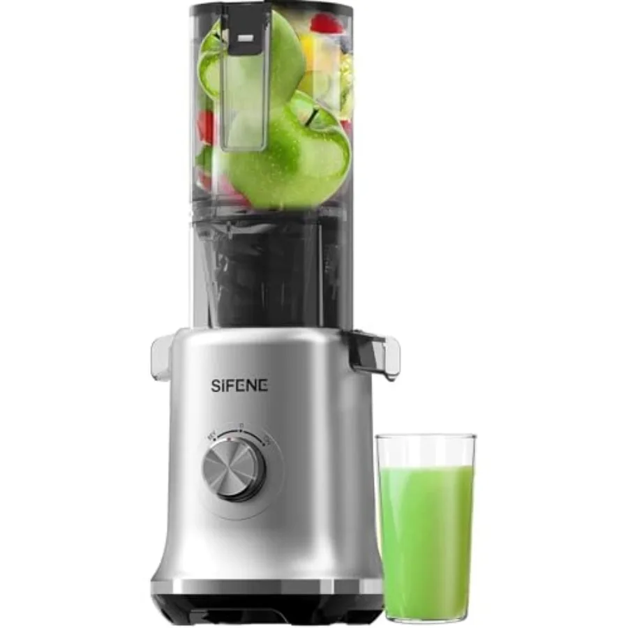 Cold Press Juicer 4 Wide Feed Chute Masticating Juicer with 63RPM Slow Grind High Juice Yield Fruit Vegetable Juicer Machine Ea
Cold Press Juicer 4 Wide Feed Chute Masticating Juicer with 63RPM Slow Grind High Juice Yield Fruit Vegetable Juicer Machine Ea